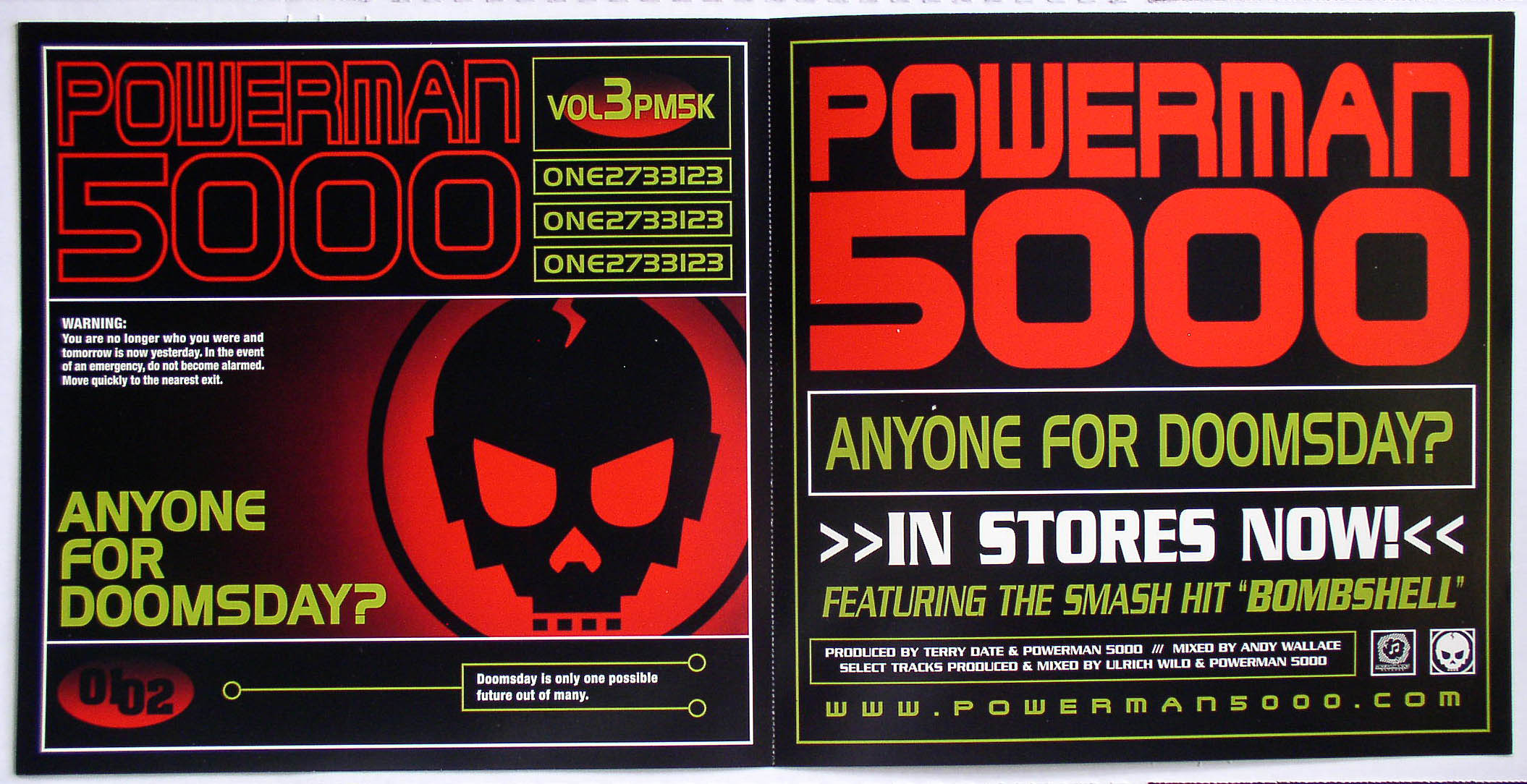 Powerman 5000 Flat Anyone For Doomsday? – Thingery Previews