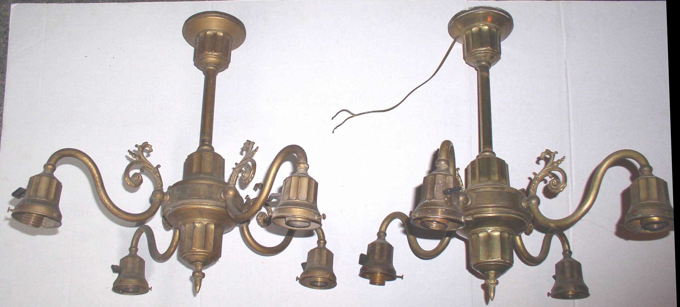 Antique Brass Dining Room Light Fixture
