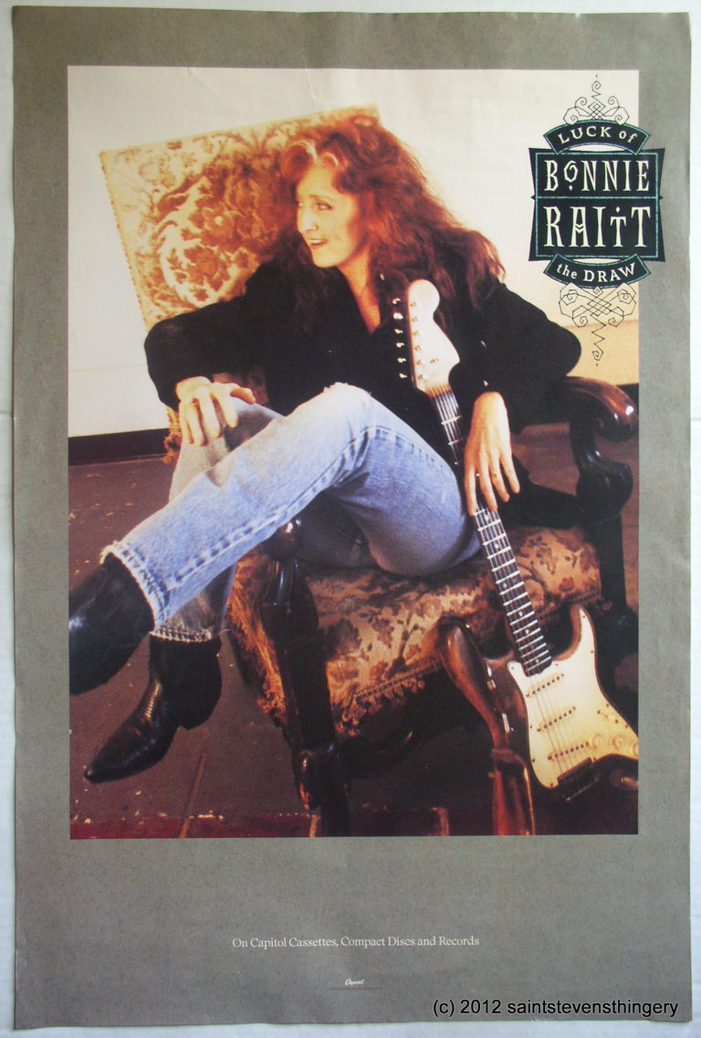 promo poster Bonnie Raitt / Luck Of The Draw 1991 20 x 30 Thingery