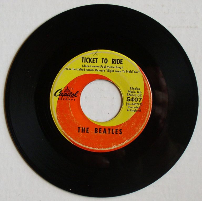 Beatles / Ticket To Ride / Yes It Is 45rpm vg 1965 – Thingery Previews ...