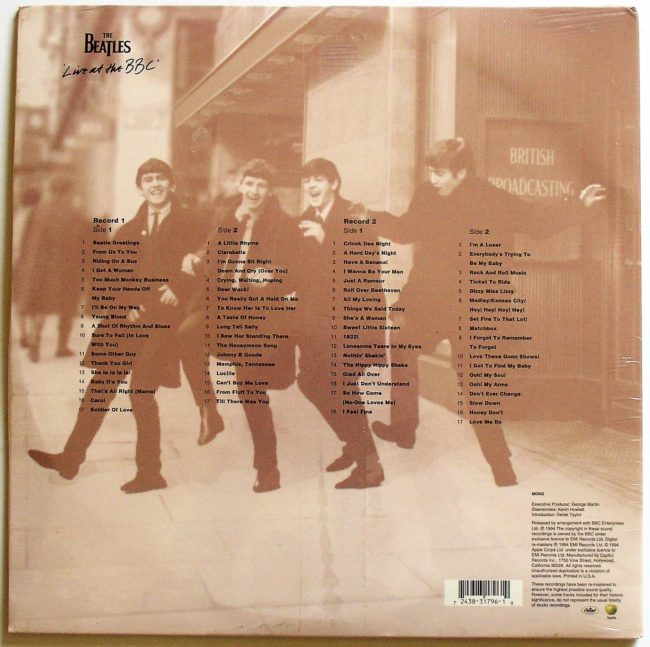 Beatles Live At The BBC LP 2