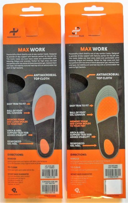Max Work Insoles