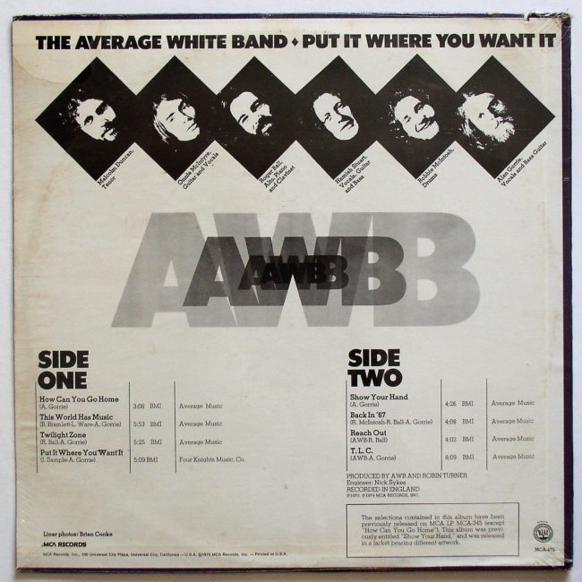 Average White Band LP