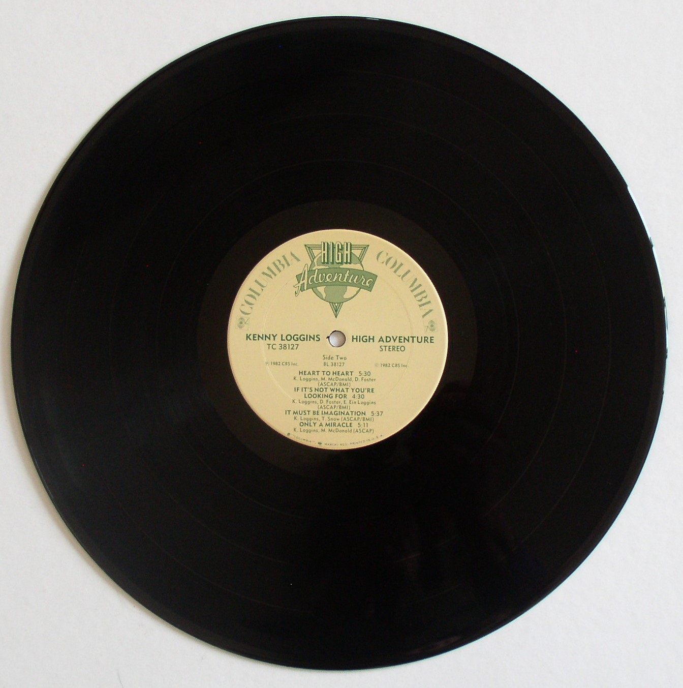 Kenny Loggins / High Adventure LP vg+ 1982 – Thingery Previews ...