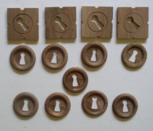 Walnut Escutcheons