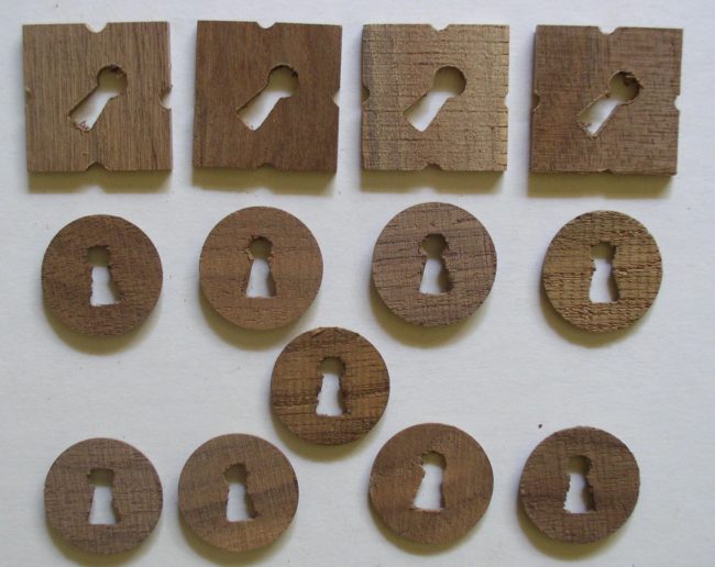 Walnut Escutcheons