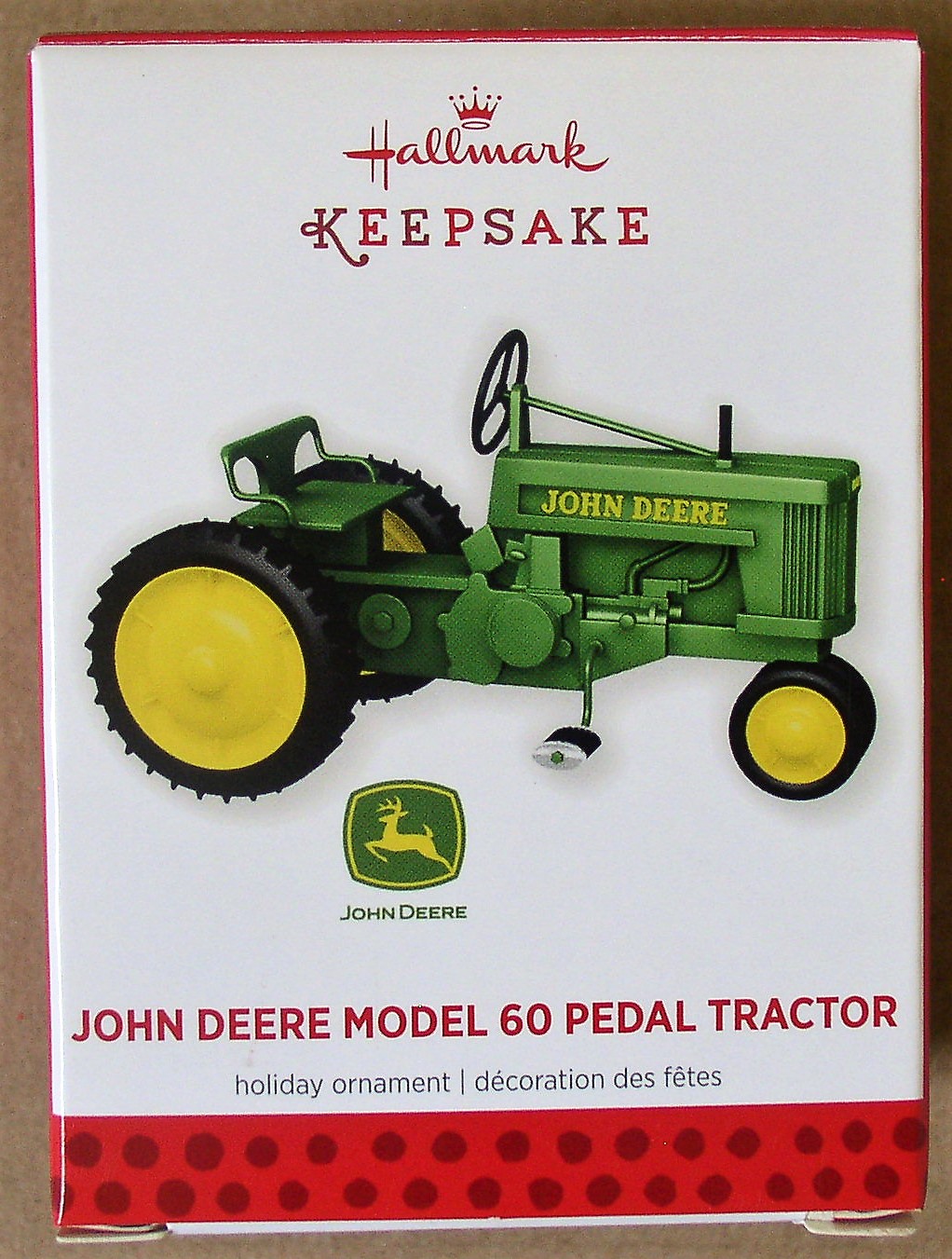 Hallmark 2020 John Deere Model A Metal Tractor Keepsake Christmas Ornament NIB 