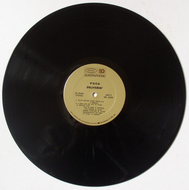 Poco / Deliverin’ Quadraphonic LP vg+ 1971 – Thingery Previews ...