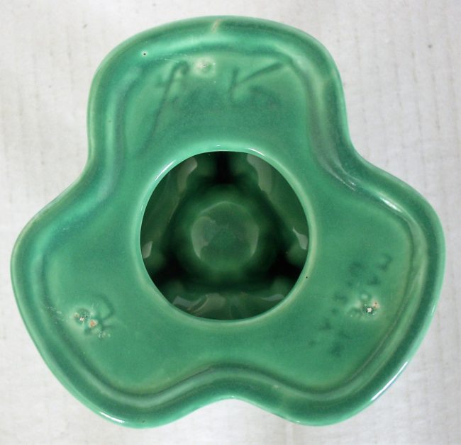 green candle holder
