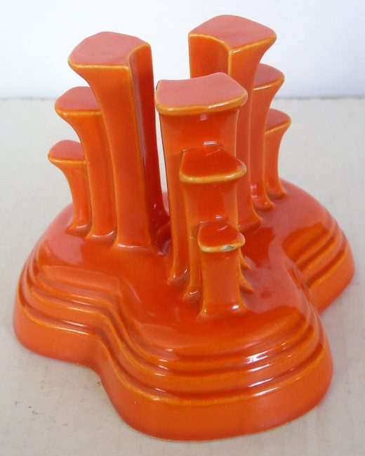 orange candle holder