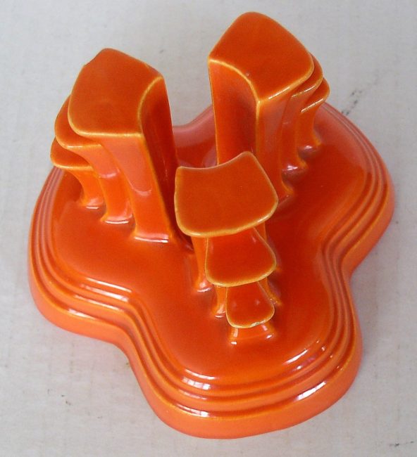 orange candle holder