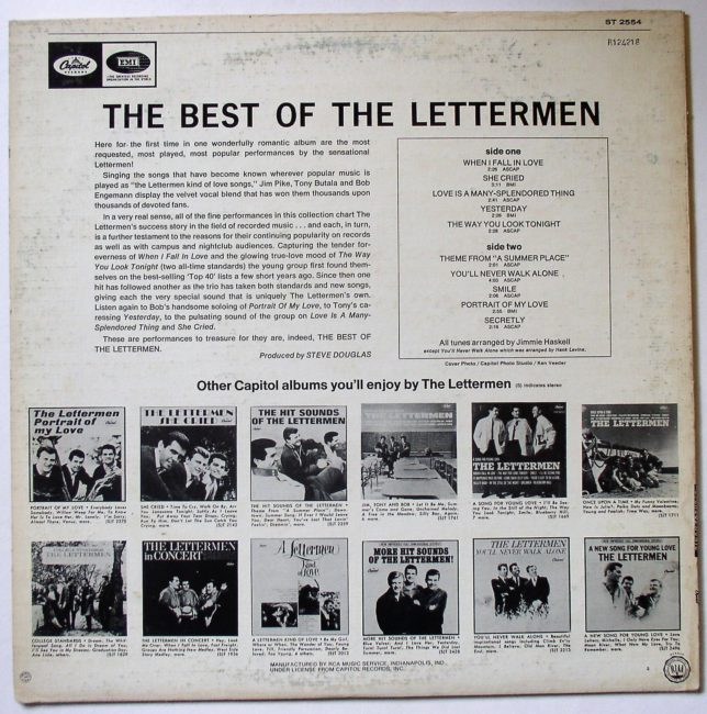Lettermen LP