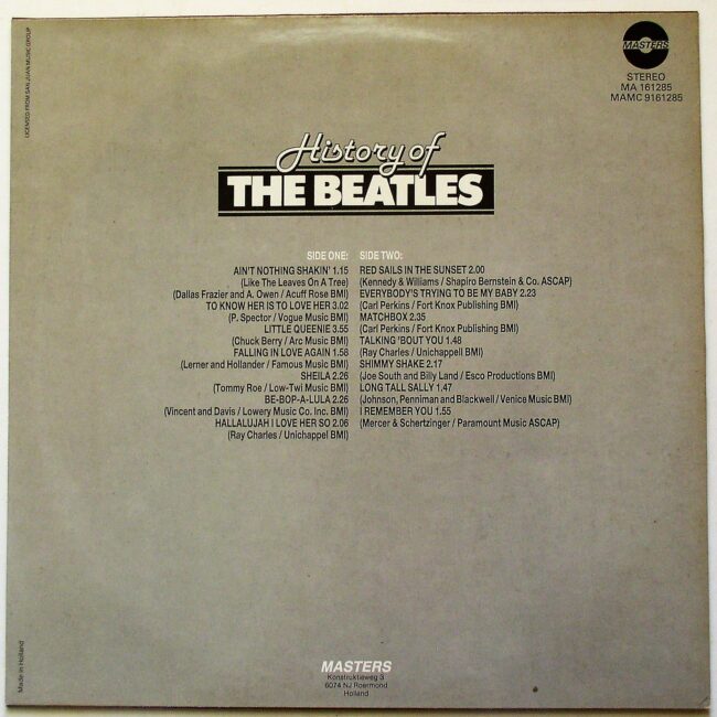 HIstory Beatles LP