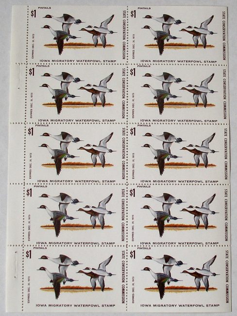 1973 iowa duck stamp