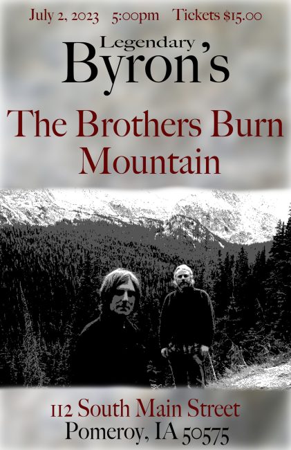 brothers burn mountain poster