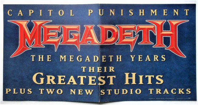 Megadeth double promo flat Capital Punishment Greatest Hits 2000 - Click Image to Close