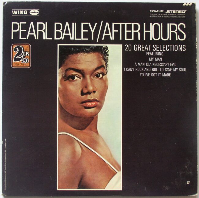 Bailey, Pearl / After Hours (re)(c/o) 2LP vg+ 1969 - Click Image to Close
