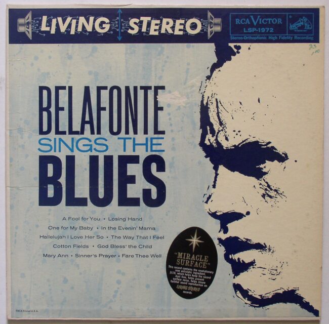 Belafonte, Harry / Belafonte Sings The Blues LP g 1958 - Click Image to Close