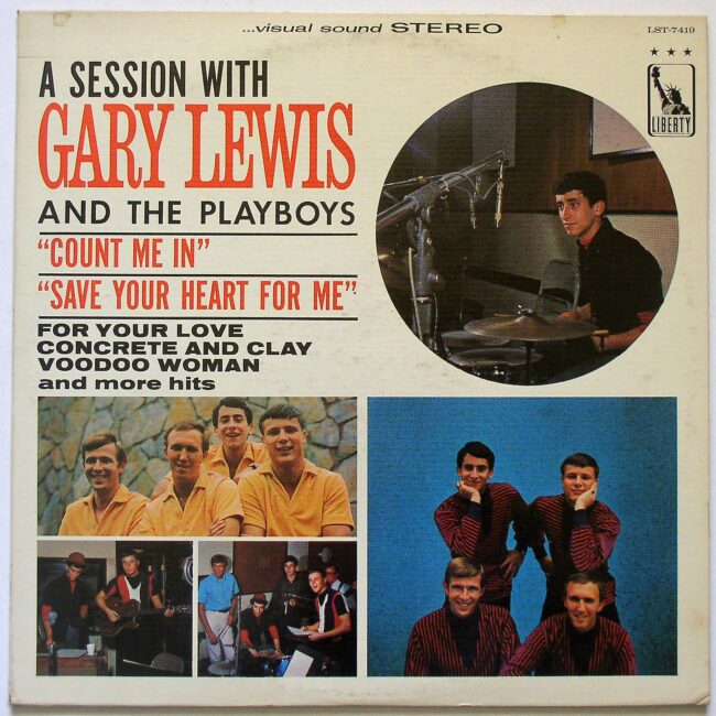 Lewis, Gary & The Playboys / A Session With Gary Lewis & The Playboys LP g 1965 - Click Image to Close