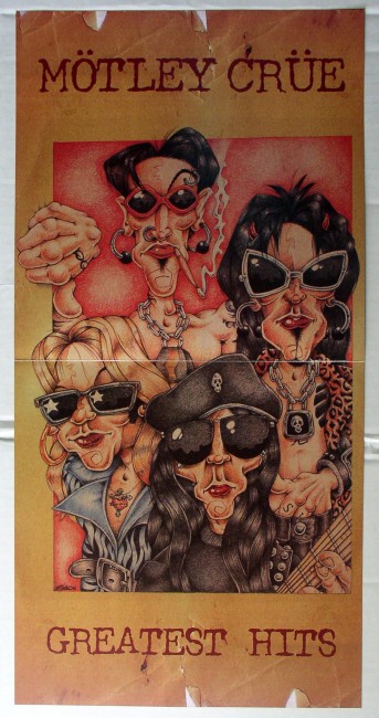 Motley Crue / Greatest Hits double flat poster 1998 - Click Image to Close