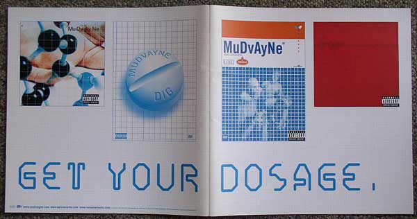 Mudvayne / L.D. 50 promo double flat Epic Records music advertising 2001 - Click Image to Close
