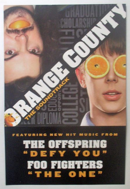 Orange County Soundtrack music advertising promo flat 2001 - Click Image to Close