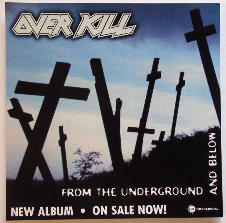 Overkill / From The Underground And Below Promo Flat Music Advertising 1997 - Click Image to Close
