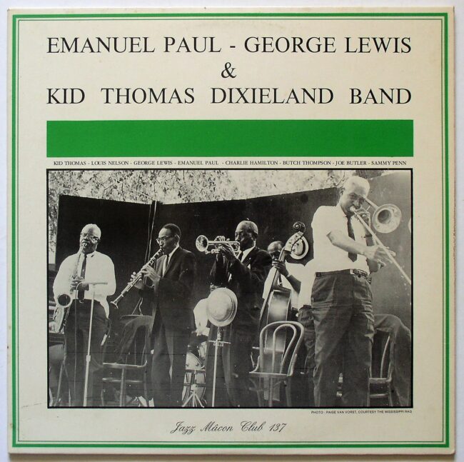 Paul, Emanuel – George Lewis & Kid Thomas Dixieland Band LP M- 1982 - Click Image to Close