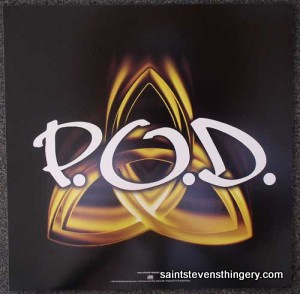 P.O.D. / P.O.D. unused mint Atlantic Promo Flat 1999 - Click Image to Close