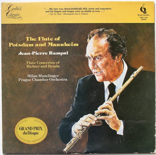 Rampal, Jean-Pierre / The Flute Of Potsdam And Mannheim (re) LP vg+ 1979 - Click Image to Close