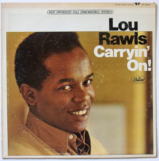 Rawls, Lou / Carryin’ On! LP vg 1966 - Click Image to Close