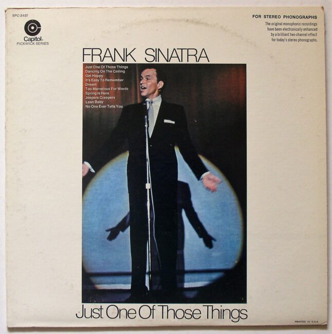 Sinatra, Frank / Just One Of Those Things LP vg+ 1969 Sinatra LP - Click Image to Close