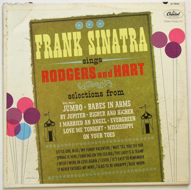 Sinatra, Frank / Sings Rodgers and Hart LP vg 1963 - Click Image to Close