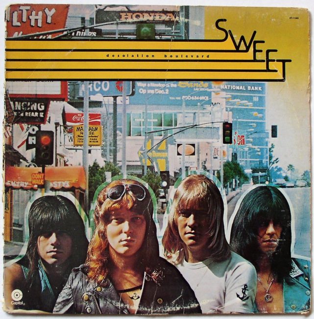 Sweet / Desolation Boulevard LP g+ 1975 - Click Image to Close