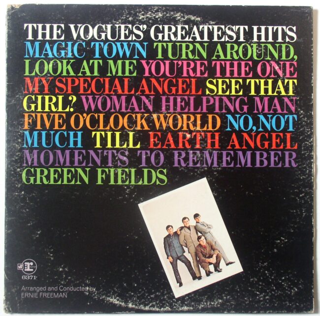 Vogues / Greatest Hits LP vg+ 1969 - Click Image to Close